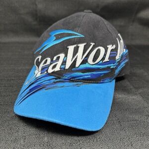 VTG SeaWorld Adventure Parks Hat Cap Dolphin Adjustable Adult Splash Design